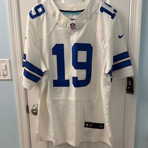 Nike White and Blue NFL Jersey